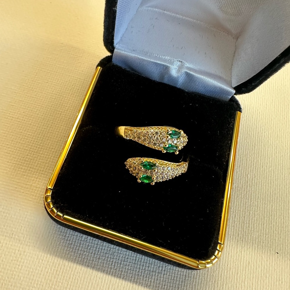 Gold Snake Adjustable Ring (Brand New)